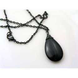 Black Gemstone Necklace