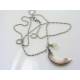 Mother-of-Pearl Crescent Moon Necklace