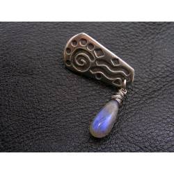 Labradorite Brooch