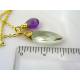 Prasiolite and Amethyst Necklace
