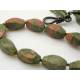 Unakite, Peach Aventurine and Tourmaline Necklace