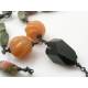 Unakite, Peach Aventurine and Tourmaline Necklace