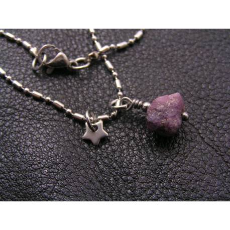 Ruby Nugget Necklace