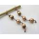 Copper Earrings with Acrylic Pearls