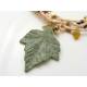 4 Strand Hand Woven Seed Bead Necklace with Serpentine Leaf