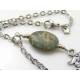 Surfer Charm Necklace with Sea Sediment Jasper