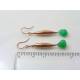 Chrysoprase Copper Earrings