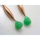Chrysoprase Copper Earrings