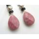 Rhodonite and Black Onyx Earrings