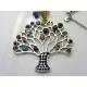 Crystal Set Tree of Life Necklace, Handmade
