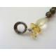 Citrine and Smokey Quartz Sterling Silver Bracelet