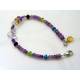 Amethyst, Citrine Peridot and Garnet - Gemstone Bracelet in Sterling Silver