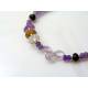 Amethyst, Citrine Peridot and Garnet - Gemstone Bracelet in Sterling Silver