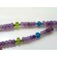 Amethyst, Citrine Peridot and Garnet - Gemstone Bracelet in Sterling Silver