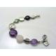 Yin Yang Bracelet with Amethyst, Rose Quartz and Labradorite