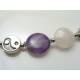 Yin Yang Bracelet with Amethyst, Rose Quartz and Labradorite