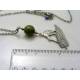 Bowenite Kiwi Necklace