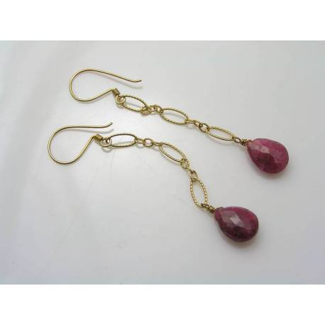 Ruby Vermeil Earrings