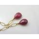 Ruby Vermeil Earrings