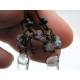 Rock Quartz Cluster Earrings