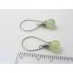 Prehnite Earrings, Titanium Ear Wires, Hypoallergenic