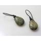 Wire Wrapped Earrings with Apache Jasper