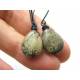 Wire Wrapped Earrings with Apache Jasper