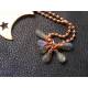 Solid Copper Moon, Labradorite and Moonstone Necklace