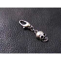 Zipper Charm with Skull