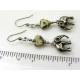 Elephant Earrings, Leopard Jasper