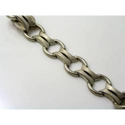 Vintage Sterling Silver Bracelet, European Origin, Hallmark 835