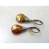 Golden Brown Drop Earrings