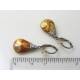 Golden Brown Drop Earrings