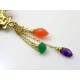 Nike Goddess of Victory Brooch, Amethyst, Carnelian and Green Onyx Brooch