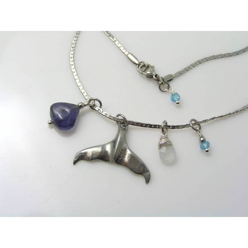 Aquamarine best sale dolphin necklace