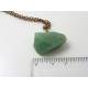 Cool Unisex Chain with Green Aventurine Nugget Pendant
