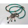 Lariat Necklace with Japanese Glass Beads and Freshwater Pearls