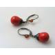 Black and Red Earrings