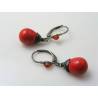 Black and Red Earrings