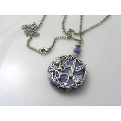 Hummingbird and Sodalite Necklace