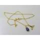 Whale Tail, Iolite and Aquamarine Necklace