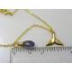 Whale Tail, Iolite and Aquamarine Necklace
