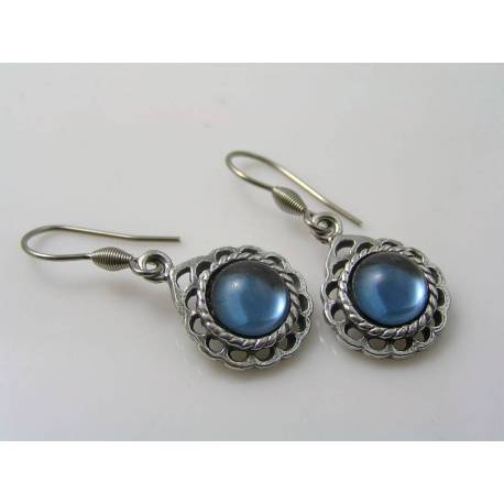 Montana Blue Cabochon Earrings