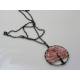 Rhodochrosite Tree of Life Pendant