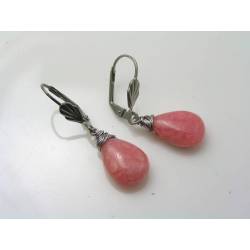 Rhodochrosite Earrings