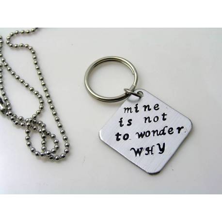 Hand Stamped Key Ring