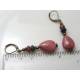 Rhodonite, Ruby and Sapphire Earrings