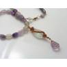 Fluorite Necklace with Wire Wrapped Pendant