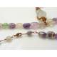 Fluorite Necklace with Wire Wrapped Pendant