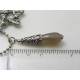 Pentagram Necklace with large Grey Agate Gemstone
